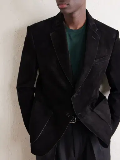 Tom Ford Panelled Suede Blazer - Men | Thumbnail 5 Tom Ford Panelled Suede Blazer - Men | Thumbnail 5