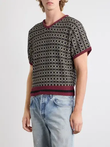 Enfants Riches Déprimés Vienna Cotton-Jacquard Sweater - Men | Thumbnail 3 Enfants Riches Déprimés Vienna Cotton-Jacquard Sweater - Men | Thumbnail 3