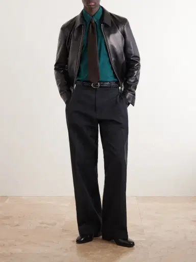 Tom Ford Washed Cotton and Cashmere-Blend Twill Shirt - Men | Thumbnail 2 Tom Ford Washed Cotton and Cashmere-Blend Twill Shirt - Men | Thumbnail 2