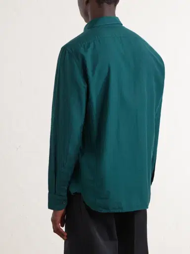 Tom Ford Washed Cotton and Cashmere-Blend Twill Shirt - Men | Thumbnail 4 Tom Ford Washed Cotton and Cashmere-Blend Twill Shirt - Men | Thumbnail 4