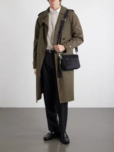 Officine Creative Quentin 25 Suede Messenger Bag - Men | Thumbnail 2 Officine Creative Quentin 25 Suede Messenger Bag - Men | Thumbnail 2