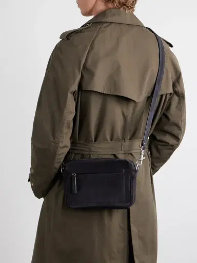 Officine Creative Quentin 25 Suede Messenger Bag - Men | Thumbnail 3 Officine Creative Quentin 25 Suede Messenger Bag - Men | Thumbnail 3