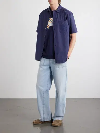 Loewe Paula's Ibiza Patch-Appliqué Cotton-Blend Jersey T-Shirt - Men | Thumbnail 2 Loewe Paula's Ibiza Patch-Appliqué Cotton-Blend Jersey T-Shirt - Men | Thumbnail 2