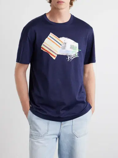 Loewe Paula's Ibiza Patch-Appliqué Cotton-Blend Jersey T-Shirt - Men | Thumbnail 3 Loewe Paula's Ibiza Patch-Appliqué Cotton-Blend Jersey T-Shirt - Men | Thumbnail 3