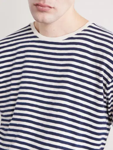 Folk Striped Slub Cotton-Jersey T-Shirt - Men | Thumbnail 5 Folk Striped Slub Cotton-Jersey T-Shirt - Men | Thumbnail 5