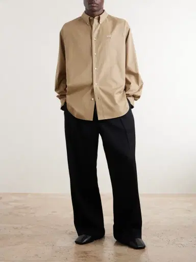 Loewe Anagram-Embroidered Cotton Shirt - Men | Thumbnail 2 Loewe Anagram-Embroidered Cotton Shirt - Men | Thumbnail 2