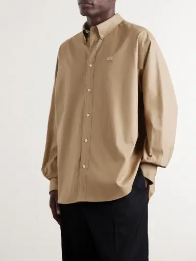 Loewe Anagram-Embroidered Cotton Shirt - Men | Thumbnail 3 Loewe Anagram-Embroidered Cotton Shirt - Men | Thumbnail 3