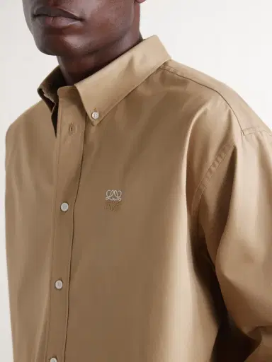 Loewe Anagram-Embroidered Cotton Shirt - Men | Thumbnail 5 Loewe Anagram-Embroidered Cotton Shirt - Men | Thumbnail 5
