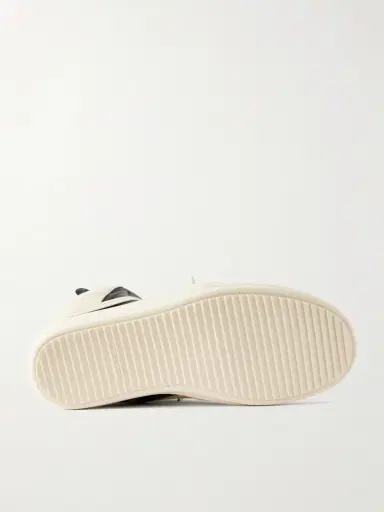 Rick Owens Geobasket Panelled Leather and Rubber Sneakers - Men | Thumbnail 3 Rick Owens Geobasket Panelled Leather and Rubber Sneakers - Men | Thumbnail 3