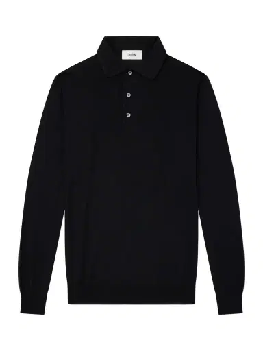 Lardini Virgin Wool Polo Sweater - Men | Thumbnail 1 Lardini Virgin Wool Polo Sweater - Men | Thumbnail 1