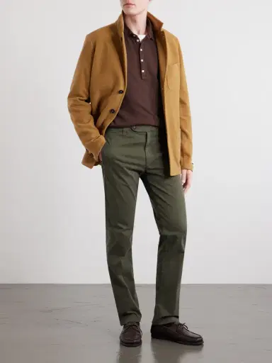 Massimo Alba Winch Straight-Leg Cotton-Blend Twill Trousers - Men | Thumbnail 2 Massimo Alba Winch Straight-Leg Cotton-Blend Twill Trousers - Men | Thumbnail 2