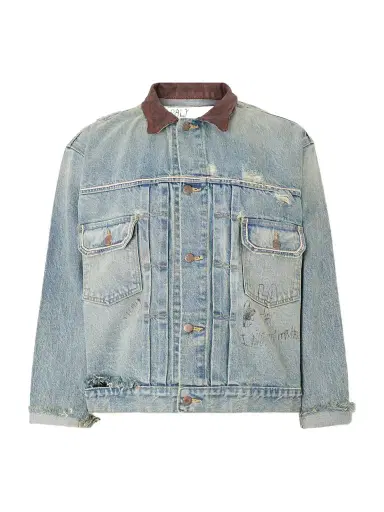 Paly Hollywood Buffalo 66 Distressed Denim Jacket - Men | Thumbnail 1 Paly Hollywood Buffalo 66 Distressed Denim Jacket - Men | Thumbnail 1