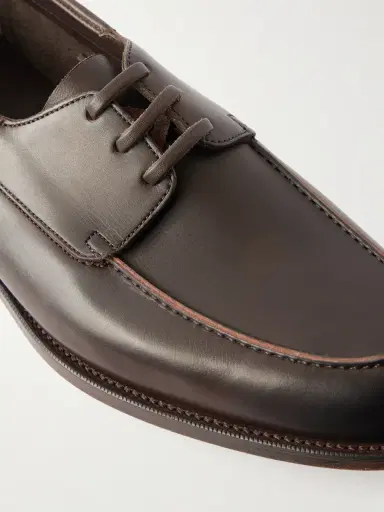 Edward Green Saltash Leather Boat Shoes - Men | Thumbnail 5 Edward Green Saltash Leather Boat Shoes - Men | Thumbnail 5