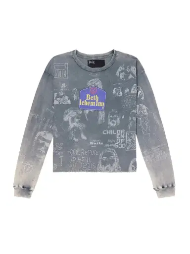 Paly Hollywood Bethlehem Inn Distressed Printed Cotton-Jersey Shirt - Men | Thumbnail 1 Paly Hollywood Bethlehem Inn Distressed Printed Cotton-Jersey Shirt - Men | Thumbnail 1