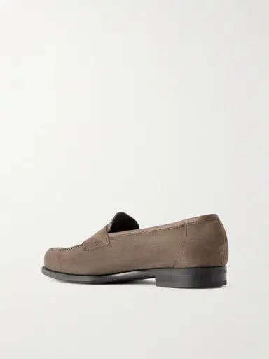 Edward Green Pimlico Suede Penny Loafers - Men | Thumbnail 4 Edward Green Pimlico Suede Penny Loafers - Men | Thumbnail 4