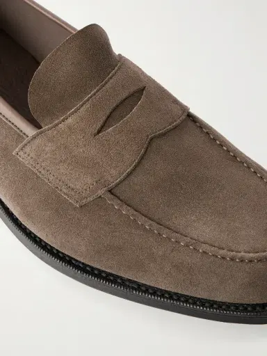 Edward Green Pimlico Suede Penny Loafers - Men | Thumbnail 5 Edward Green Pimlico Suede Penny Loafers - Men | Thumbnail 5