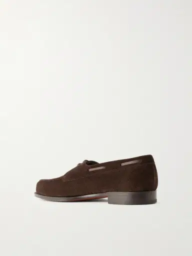 Edward Green Saltash Suede Boat Shoes - Men | Thumbnail 4 Edward Green Saltash Suede Boat Shoes - Men | Thumbnail 4