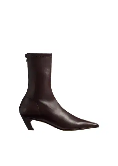 Khaite Arizona Stretch Ankle Boot In Bordeaux | Thumbnail 1 Khaite Arizona Stretch Ankle Boot In Bordeaux | Thumbnail 1