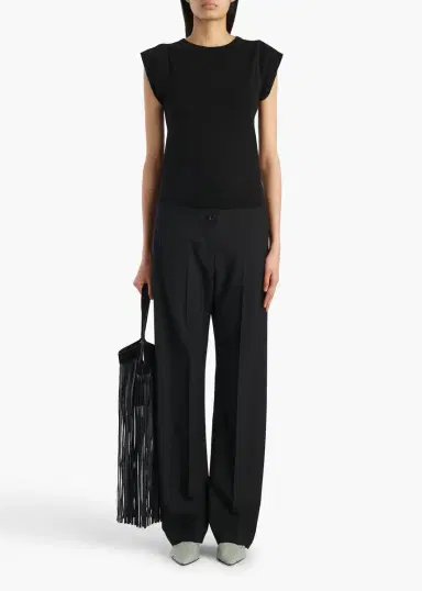 Khaite Mita Pant In Black Wool | Thumbnail 2 Khaite Mita Pant In Black Wool | Thumbnail 2