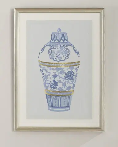 Wendover Art Group "Blue and Gold Urn IV" Giclee Wall Art | Thumbnail 3 Wendover Art Group "Blue and Gold Urn IV" Giclee Wall Art | Thumbnail 3