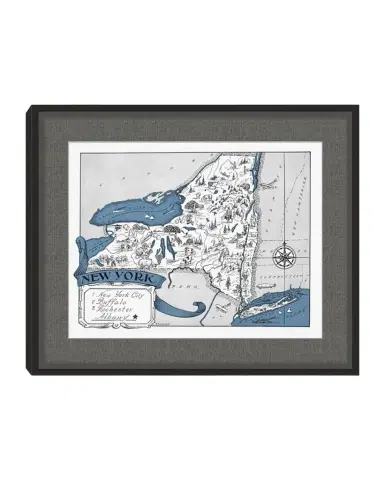 Wendover Art Group Pictorial Map of New York | Thumbnail 1 Wendover Art Group Pictorial Map of New York | Thumbnail 1