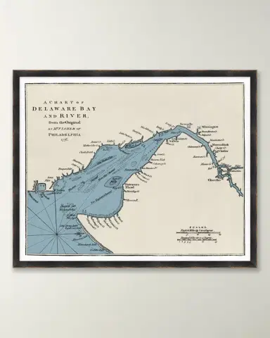 Wendover Art Group Chart of Delaware Bay and River | Thumbnail 4 Wendover Art Group Chart of Delaware Bay and River | Thumbnail 4