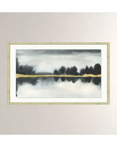 Wendover Art Group 'Gold Leaf Lakescape ' Wall Art | Thumbnail 2 Wendover Art Group 'Gold Leaf Lakescape ' Wall Art | Thumbnail 2