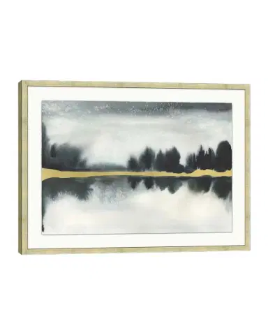Wendover Art Group 'Gold Leaf Lakescape ' Wall Art | Thumbnail 1 Wendover Art Group 'Gold Leaf Lakescape ' Wall Art | Thumbnail 1