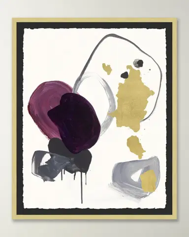Wendover Art Group 'Plum Lines 1 ' Wall Art | Thumbnail 4 Wendover Art Group 'Plum Lines 1 ' Wall Art | Thumbnail 4