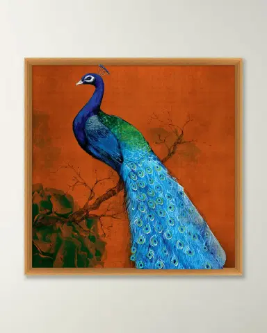 Wendover Art Group "Perched Peacock 2" Framed Giclee | Thumbnail 2 Wendover Art Group "Perched Peacock 2" Framed Giclee | Thumbnail 2