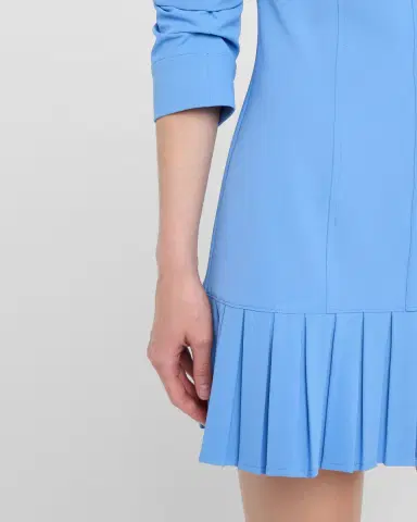 Cinq à Sept Lucilla Topstitched Pleated-Hem Mini Shirtdress | Thumbnail 5 Cinq à Sept Lucilla Topstitched Pleated-Hem Mini Shirtdress | Thumbnail 5