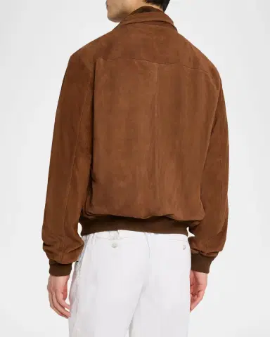 Polo Ralph Lauren Men's Suede Bomber Jacket | Thumbnail 2 Polo Ralph Lauren Men's Suede Bomber Jacket | Thumbnail 2