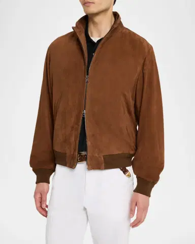 Polo Ralph Lauren Men's Suede Bomber Jacket | Thumbnail 3 Polo Ralph Lauren Men's Suede Bomber Jacket | Thumbnail 3