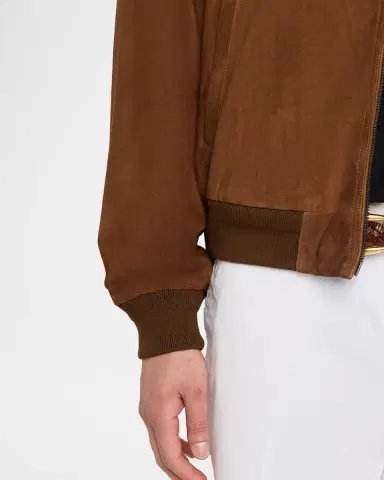 Polo Ralph Lauren Men's Suede Bomber Jacket | Thumbnail 4 Polo Ralph Lauren Men's Suede Bomber Jacket | Thumbnail 4