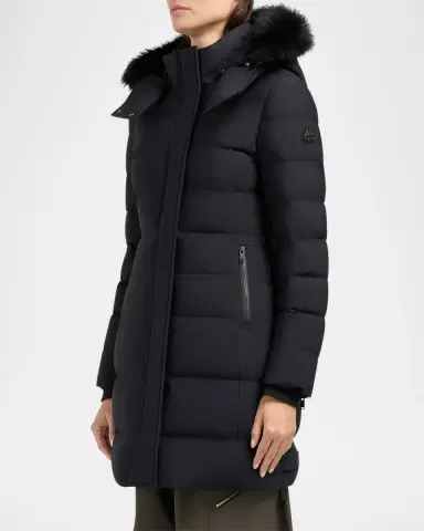 Moose Knuckles Watershed 3 Down Parka with Detachable Hood & Shearling Trim | Thumbnail 3 Moose Knuckles Watershed 3 Down Parka with Detachable Hood & Shearling Trim | Thumbnail 3