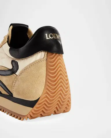 Loewe Men 's Flow Runner 2.0 Nylon and Suede Sneakers | Thumbnail 2 Loewe Men 's Flow Runner 2.0 Nylon and Suede Sneakers | Thumbnail 2