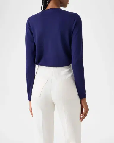 Akris Cashmere-Silk Fine Gauge Knit Sweater | Thumbnail 2 Akris Cashmere-Silk Fine Gauge Knit Sweater | Thumbnail 2