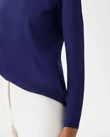 Akris Cashmere-Silk Fine Gauge Knit Sweater | Thumbnail 4 Akris Cashmere-Silk Fine Gauge Knit Sweater | Thumbnail 4