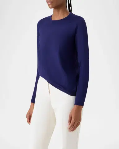 Akris Cashmere-Silk Fine Gauge Knit Sweater | Thumbnail 5 Akris Cashmere-Silk Fine Gauge Knit Sweater | Thumbnail 5