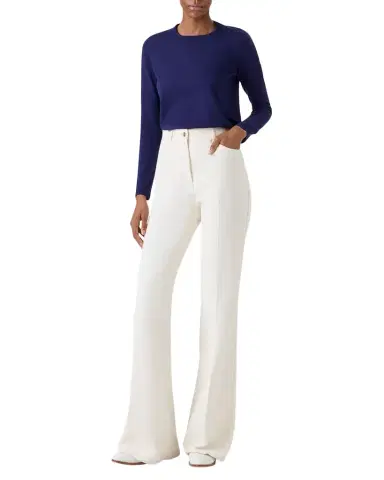 Akris Cashmere-Silk Fine Gauge Knit Sweater | Thumbnail 1 Akris Cashmere-Silk Fine Gauge Knit Sweater | Thumbnail 1