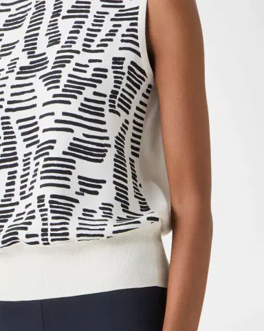 Akris Dance Movements Sleeveless Silk Top | Thumbnail 4 Akris Dance Movements Sleeveless Silk Top | Thumbnail 4