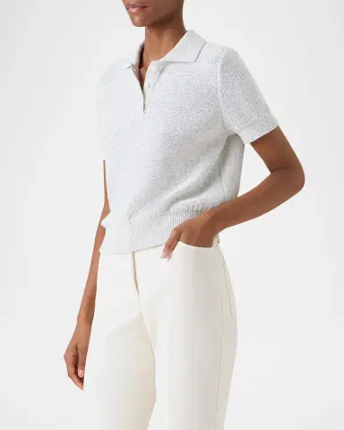 Akris Micro Sequined Short Knit Sweater | Thumbnail 5 Akris Micro Sequined Short Knit Sweater | Thumbnail 5