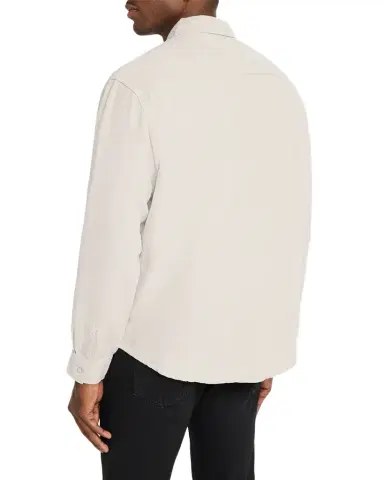 FRAME Men 's Classic Fit Linen Blend Snap-Front Shirt | Thumbnail 1 FRAME Men 's Classic Fit Linen Blend Snap-Front Shirt | Thumbnail 1