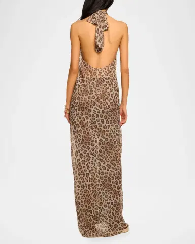 Ramy Brook Aari Leopard Convertible Coverup Maxi Dress | Thumbnail 2 Ramy Brook Aari Leopard Convertible Coverup Maxi Dress | Thumbnail 2