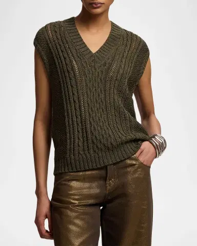 Ralph Lauren Collection Cashmere-Silk Sweater Vest | Thumbnail 3 Ralph Lauren Collection Cashmere-Silk Sweater Vest | Thumbnail 3