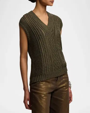 Ralph Lauren Collection Cashmere-Silk Sweater Vest | Thumbnail 5 Ralph Lauren Collection Cashmere-Silk Sweater Vest | Thumbnail 5