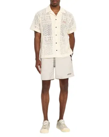 RTA Men's Nathan Open-Knit Short-Sleeve Shirt | Thumbnail 1 RTA Men's Nathan Open-Knit Short-Sleeve Shirt | Thumbnail 1