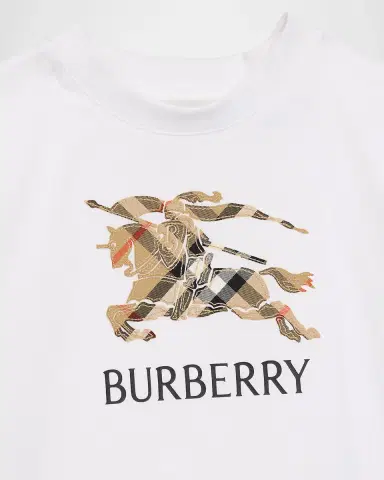 Burberry Boy's EKD Embroidered Check Cotton T-Shirt, Size 6M | Thumbnail 3 Burberry Boy's EKD Embroidered Check Cotton T-Shirt, Size 6M | Thumbnail 3