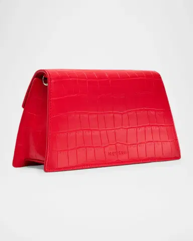 McQueen Skull Mini Croc-Embossed Leather Top-Handle Bag | Thumbnail 3 McQueen Skull Mini Croc-Embossed Leather Top-Handle Bag | Thumbnail 3