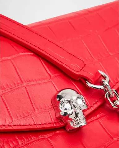 McQueen Skull Mini Croc-Embossed Leather Top-Handle Bag | Thumbnail 6 McQueen Skull Mini Croc-Embossed Leather Top-Handle Bag | Thumbnail 6